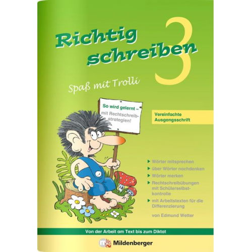 Edmund Wetter - Richtig schreiben - Spaß mit Trolli, 3. Schuljahr