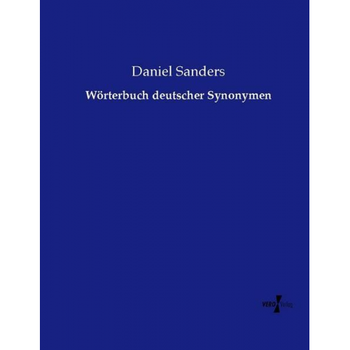 Daniel Sanders - Wörterbuch deutscher Synonymen