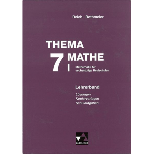 Ines Buchner Günter Rothmeier Georg Vollmer - Thema Mathe / Thema Mathe LB 7/I