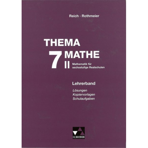 Ines Buchner Günter Rothmeier - Thema Mathe / Thema Mathe LB 7/II