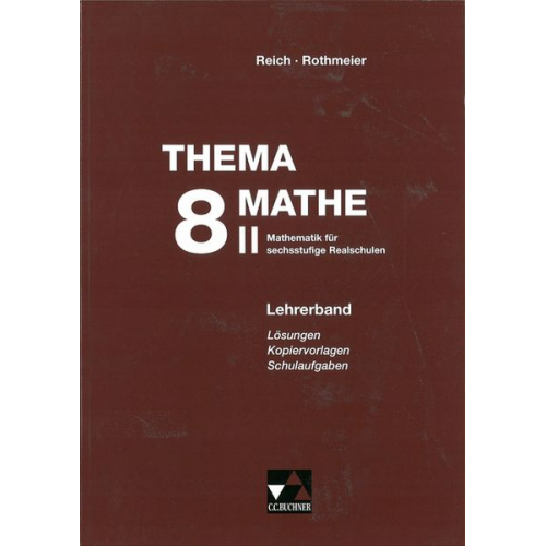 Günter Rothmeier Georg Vollmer - Thema Mathe / Thema Mathe LB 8/II