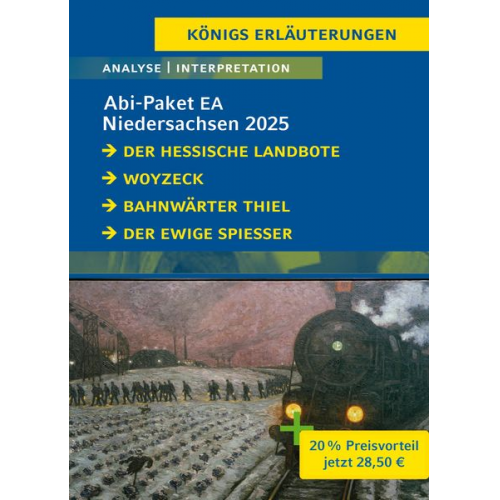 Georg Büchner Gerhart Hauptmann Ödön von Horváth - Abitur Niedersachsen 2025 EA Deutsch - Paket