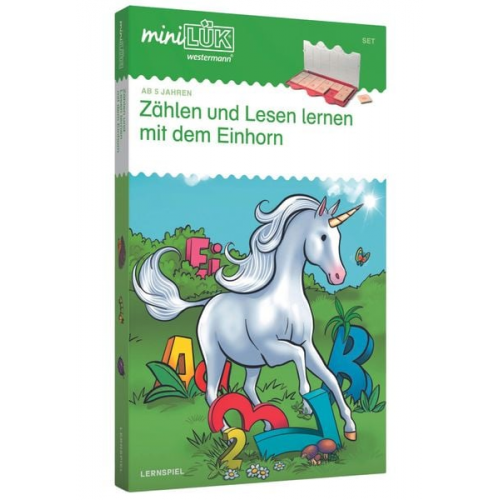 MiniLÜK - Set Zählen und lesen lernen mit dem Einhorn ab 5 Jahren