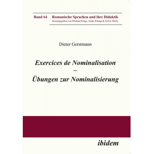 Dieter Gerstmann - Gerstmann, D: Exercices de nominalisation. Übungen zur Nomin