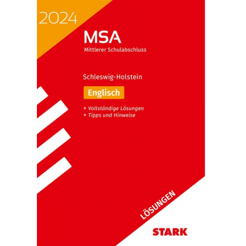 STARK Lösungen zu Original-Prüfungen und Training MSA 2024 - Englisch - Schleswig-Holstein