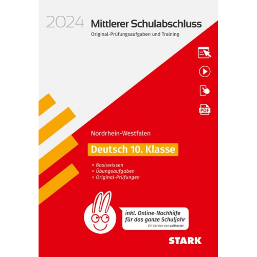 STARK Original-Prüfungen und Training - Mittlerer Schulabschluss 2024 - Deutsch - NRW - inkl. Online-Nachhilfe