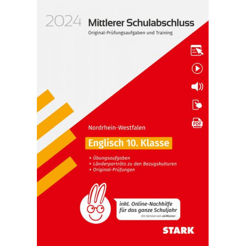 STARK Original-Prüfungen und Training - Mittlerer Schulabschluss 2024 - Englisch - NRW - inkl. Online-Nachhilfe