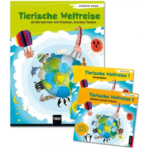 Andrew Bond - Tierische Weltreise 1 und 2, Buch m. 2 Audio-CDs