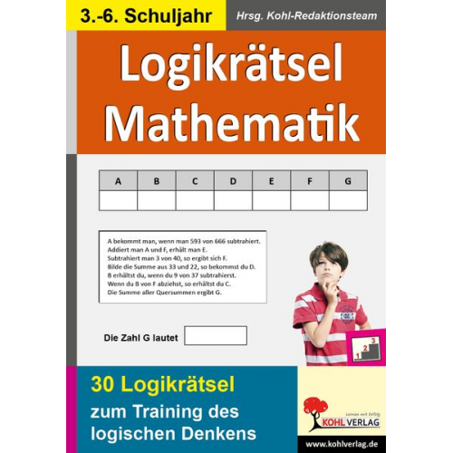 Kohl-Verlag - Logikrätsel Mathematik Pfiffige Logicals zum Training des logischen Denkens