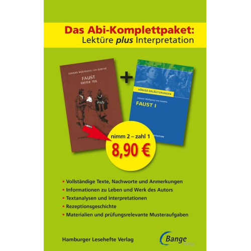 Johann Wolfgang von Goethe - Faust I - Das Abi-Komplettpaket: Lektüre plus Interpretation
