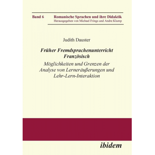 Judith Dauster - Dauster, J: Früher Fremdsprachenunterricht Französisch. Mögl