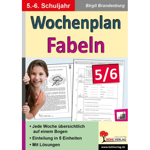 Birgit Brandenburg - Wochenplan Fabeln 5/6