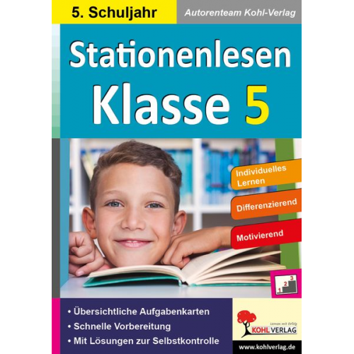 Autorenteam Kohl-Verlag - Stationenlesen Klasse 5