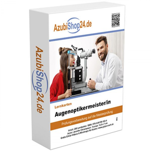 Jennifer Christiansen - AzubiShop24.de Basis-Lernkarten Augenoptikermeister/in. Prüfungsvorbereitung