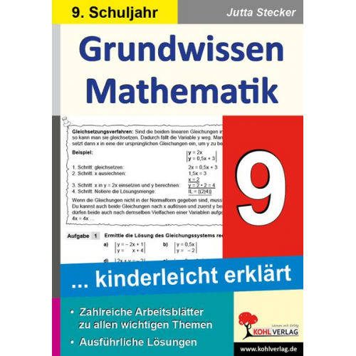 Jutta Stecker - Grundwissen Mathematik / Klasse 9