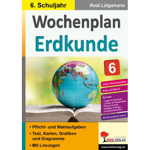 Rudi Lütgeharm - Wochenplan Erdkunde / Klasse 6