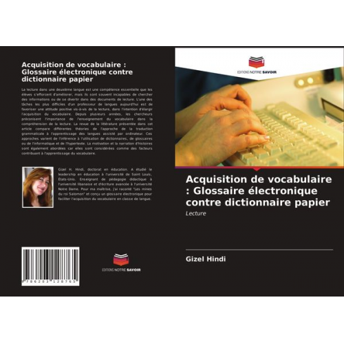 Gizel Hindi - Acquisition de vocabulaire : Glossaire électronique contre dictionnaire papier