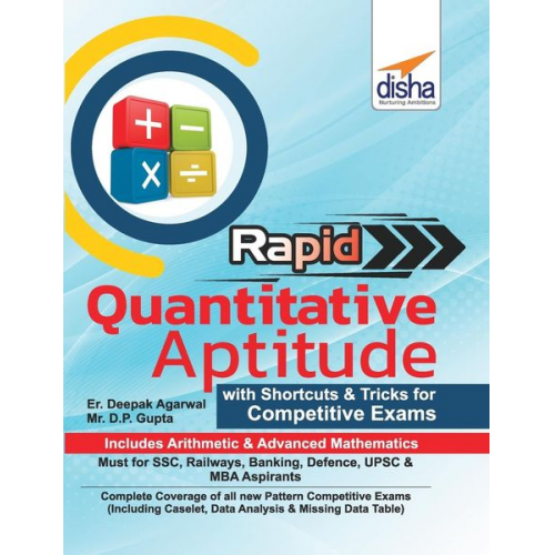 Disha Experts - Rapid Quantitative Aptitude - Book of Shortcuts & Tricks for Competitive Exams