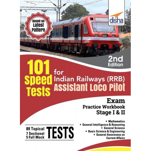 Deepak Agarwal Shirpa Agarwal Gajendra Kumar - 101 Speed Test for Indian Railways (RRB) Assistant Loco Pilot Exam Stage I & II - 2nd Edition