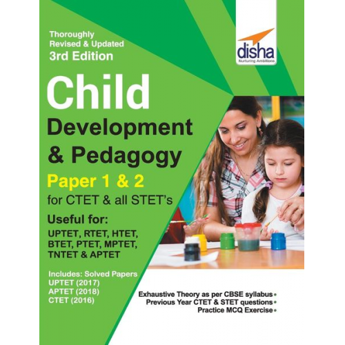 Disha Experts - Child Development & Pedagogy for CTET & STET (Paper 1 & 2) with Past Questions 3rd Edition