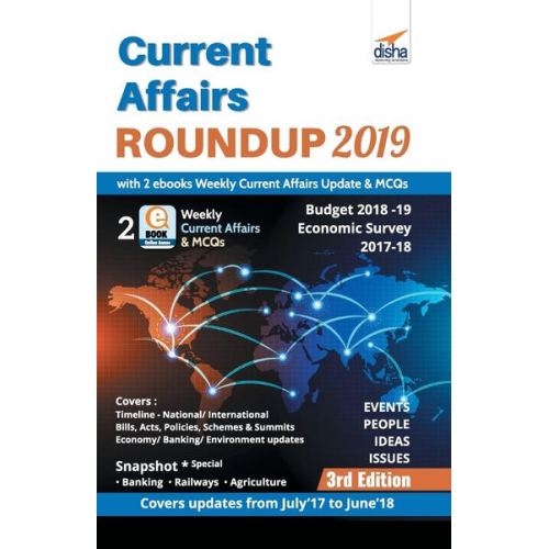 Disha Experts - Current Affairs Roundup 2019 with 2 ebooks - Weekly Current Affairs Update & MCQs. - 2nd Edition