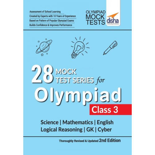 Disha Experts - 28 Mock Test Series for Olympiads Class 3 Science, Mathematics, English, Logical Reasoning, GK & Cyber 2nd Edition