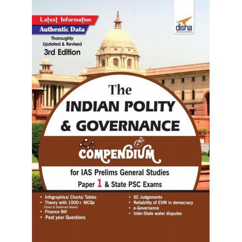 Disha Experts - The Indian Polity & Governance Compendium for IAS Prelims General Studies Paper 1 & State PSC Exams 3rd Edition