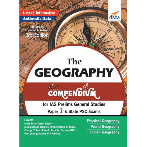 Disha Experts - The Geography Compendium for IAS Prelims General Studies Paper 1 & State PSC Exams 3rd Edition