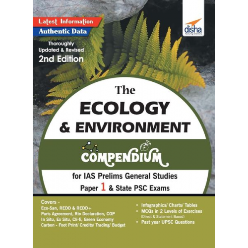 Disha Experts - The Ecology & Environment Compendium for IAS Prelims General Studies Paper 1 & State PSC Exams 2nd Edition