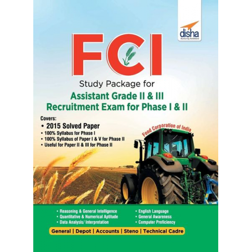 Disha Experts - FCI Study Package for Assistant Grade II & III Recruitment Exam for Phase I & II 2nd Edition