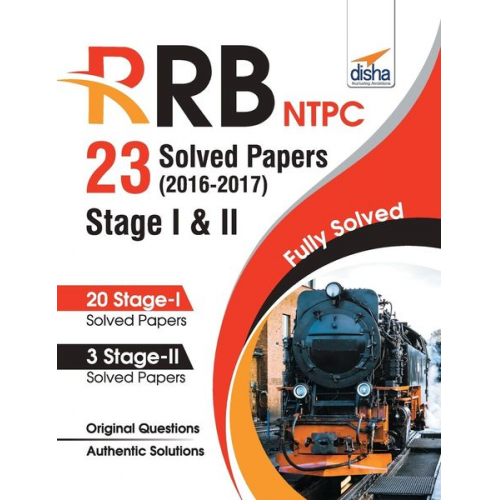 Disha Experts - RRB NTPC 23 Solved Papers 2016-17 Stage I & II English Edition