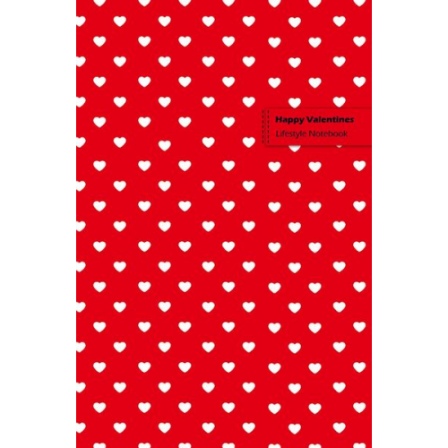 Bespoke Books - Happy Valentines Lifestyle Notebook, Write-in, Dotted Lines, Wide-ruled 180 Pages