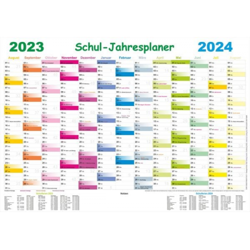 Schul-Jahresplaner 2023/2024-Set