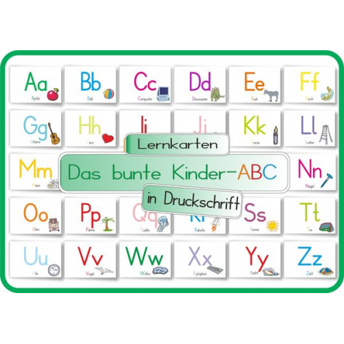 Helga Momm - Das bunte Kinder-ABC in Druckschrift