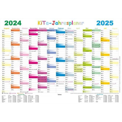 Kita-Jahresplaner 2024/2025