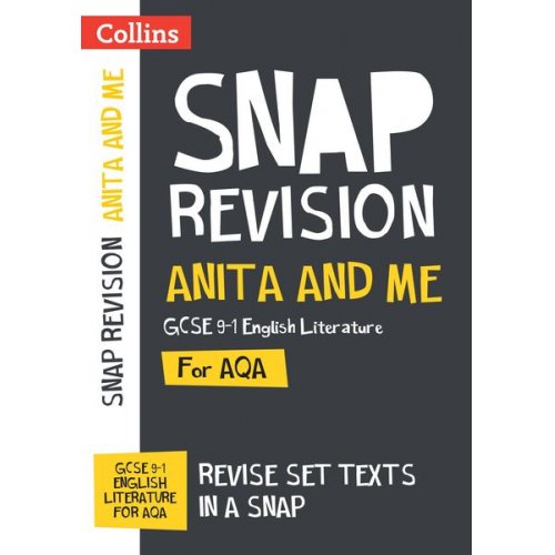 Collins GCSE - Anita and Me AQA GCSE 9-1 English Literature Text Guide