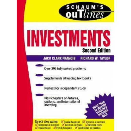 Jack Clark Francis Richard L. Taylor - Schaum's Outline of Investments