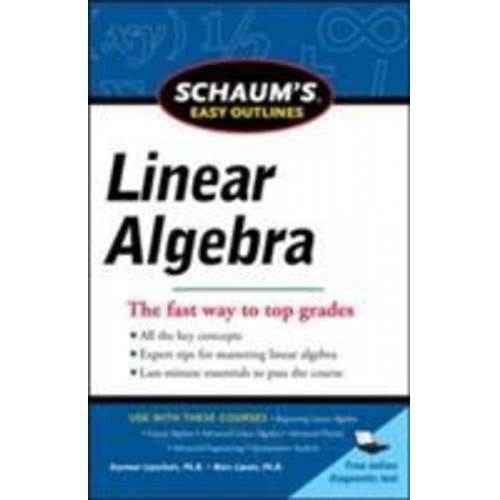 Seymour Lipschutz Marc Lipson - Schaum's Easy Outlines Linear Algebra
