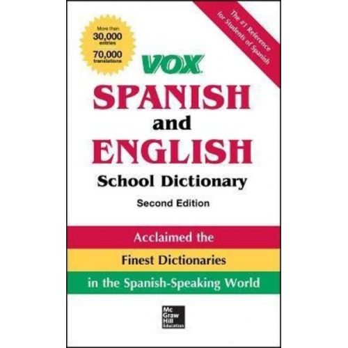 Vox - Vox Spanish and English School Dictionary, Paperback, 2nd Edition