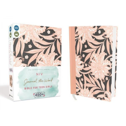 Zondervan - NIV, Journal the Word Bible for Teen Girls, Hardcover, Pink Floral