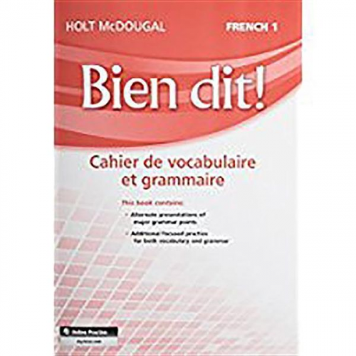 Vocabulary and Grammar Workbook Student Edition Level 1a/1b/1