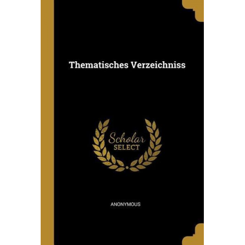 Thematisches Verzeichniss