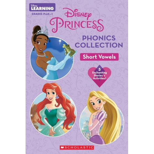 Scholastic - Disney Princess Phonics Collection: Short Vowels (Disney Learning: Bind-Up)