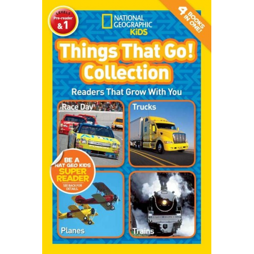 National Geographic - Things That Go! Collection (National Geographic Kids Readers, Levels Pre-Reader & 1)