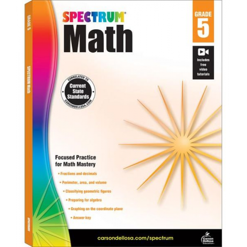 Spectrum Math Workbook, Grade 5