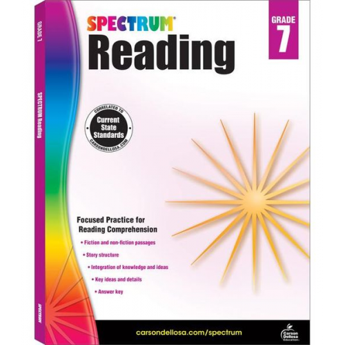 Spectrum Reading G.7 Workbook, Grade 7