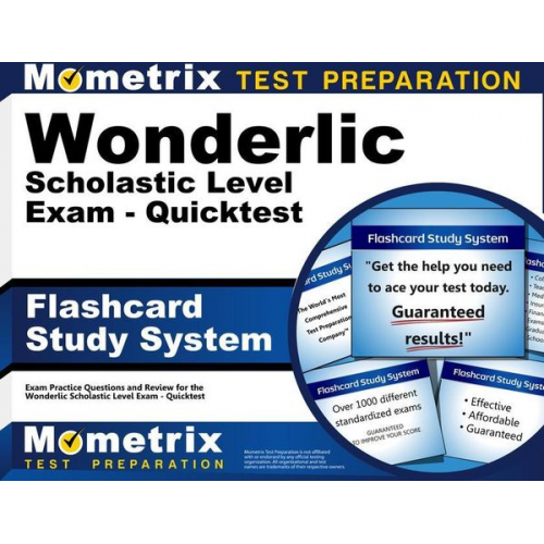 Flashcard Study System for the Wonderlic Scholastic Level Exam - Quicktest