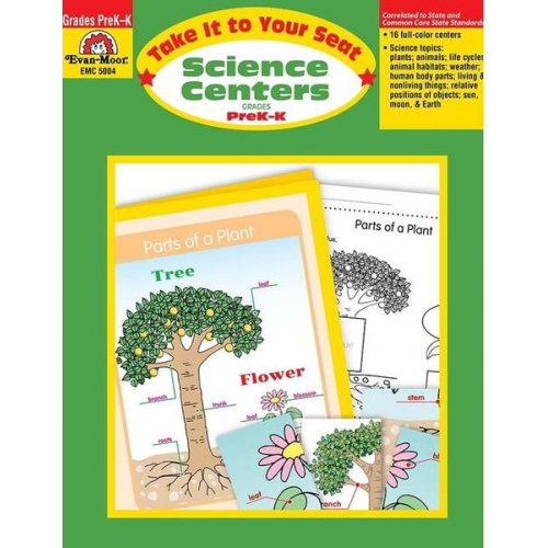 Educational Publishers Evan-Moor - Take It to Your Seat: Science Centers, Prek - Kindergarten Teacher Resource