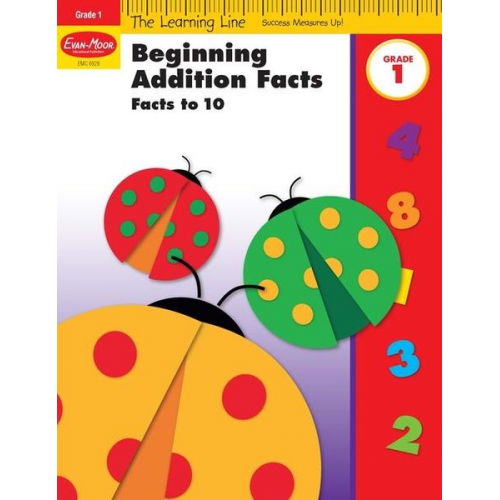 Educational Publishers Evan-Moor - Learning Line: Beginning Addition - Facts to 10, Grade 1 Workbook