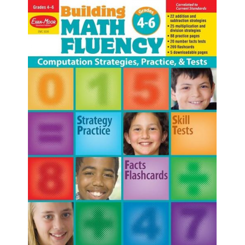 Educational Publishers Evan-Moor - Building Math Fluency, Grade 4 - 6 Teacher Resource